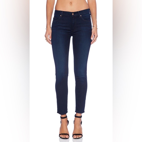 Mother Jeans The Muse Ankle in Ink & Paper